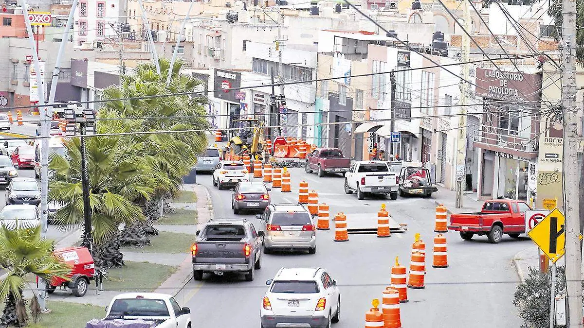 Trabajos del viaducto elevado